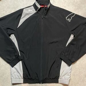 Puma Men’s full zip black/gray windbreaker. Size M.